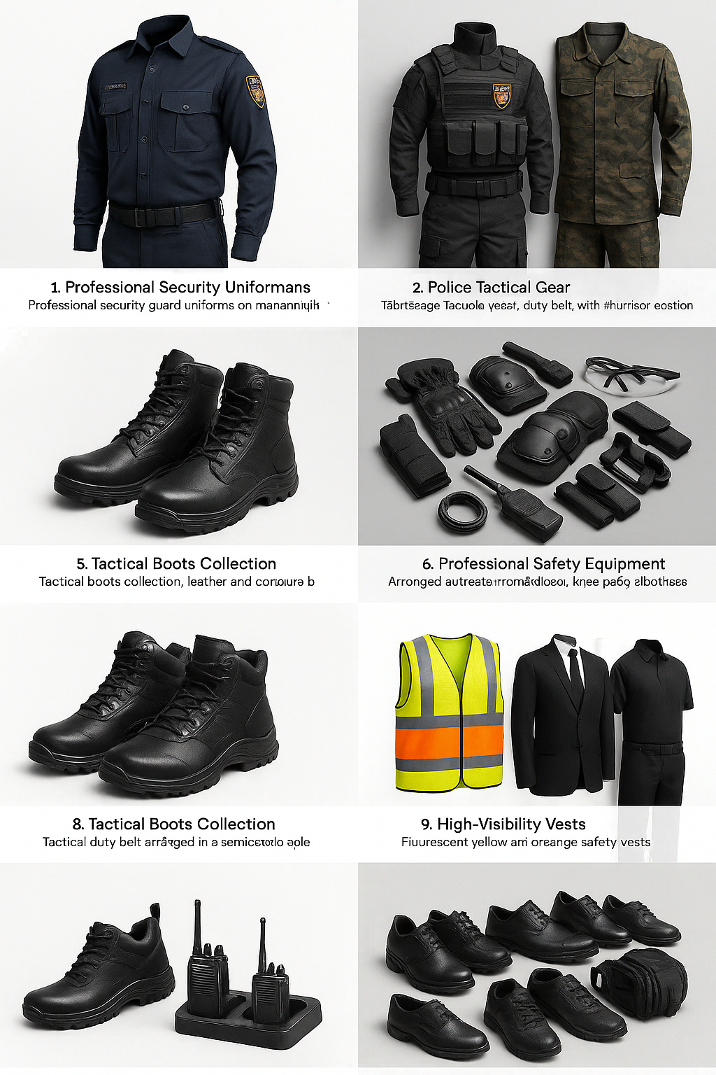 Equipamento de segurança profissional